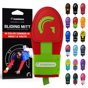 Guardian Baseball Sliding Mitt (Red Neon/Lime)