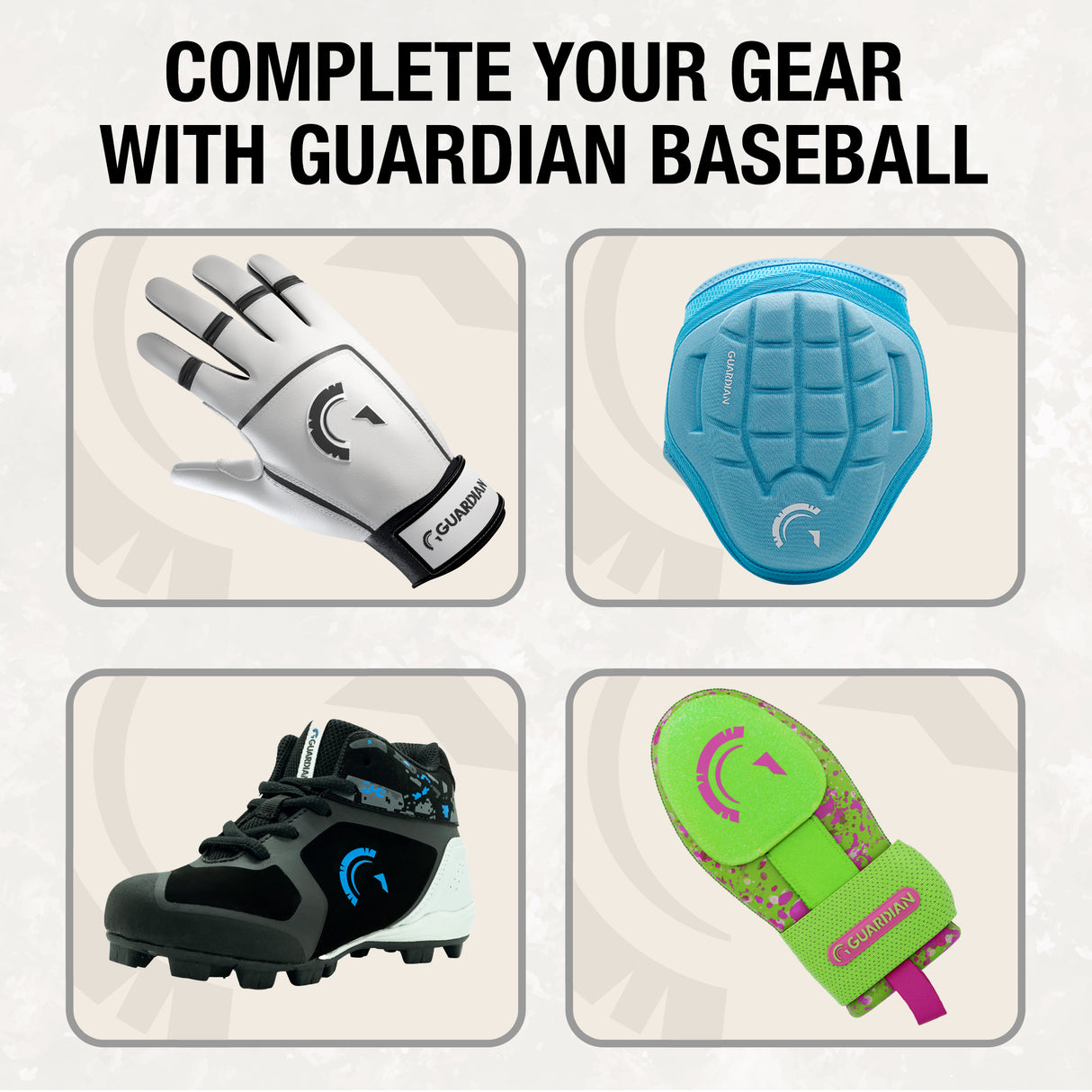 Guardian Baseball Rookie Youth Baseball Bat Bag - Boys or Girls (Pastel Multi)