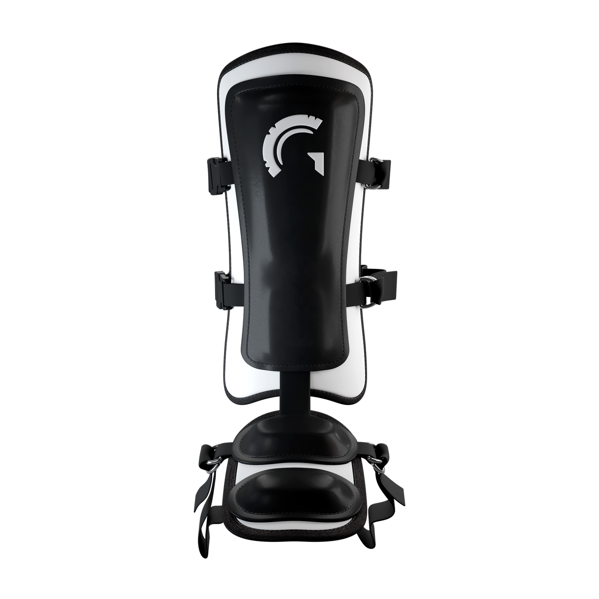 Guardian Legion Hard Shell Pro Baseball Leg Guard (Black White)