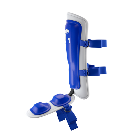 Guardian Legion Hard Shell Pro Baseball Leg Guard (Royal Blue White)
