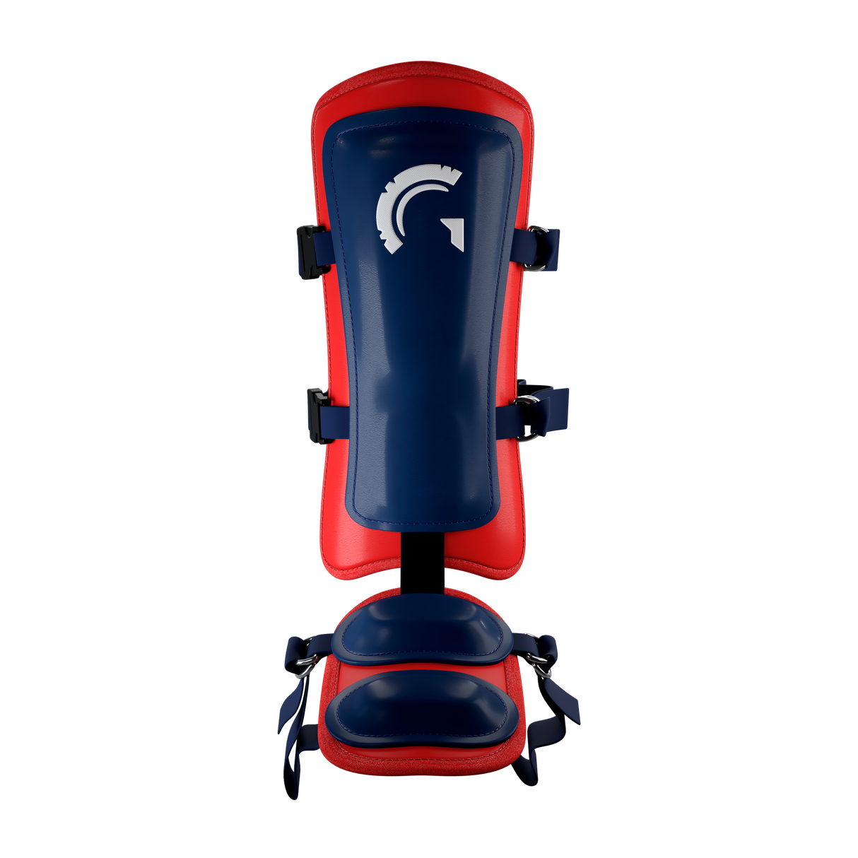 Guardian Legion Hard Shell Pro Baseball Leg Guard (Navy Red)