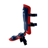 Guardian Legion Hard Shell Pro Baseball Leg Guard (Navy Red)