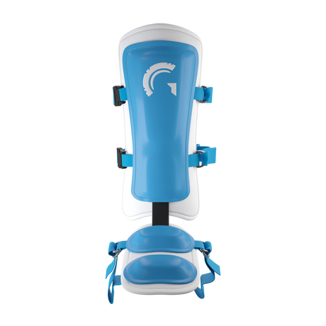 Guardian Legion Hard Shell Pro Baseball Leg Guard (Baby Blue White)