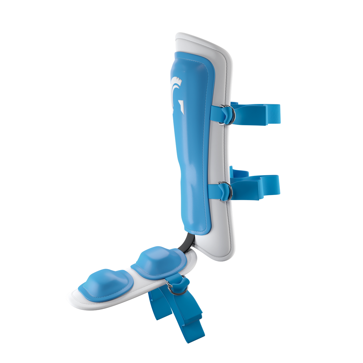 Guardian Legion Hard Shell Pro Baseball Leg Guard (Baby Blue White)