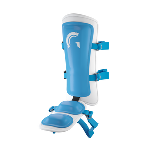 Guardian Legion Hard Shell Pro Baseball Leg Guard (Baby Blue White)