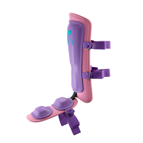 Guardian Legion Hard Shell Pro Baseball Leg Guard (Purple Hot Pink)