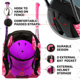 Guardian Baseball Rookie Youth Baseball Bat Bag - Boys or Girls (White/Pink Tie Dye)