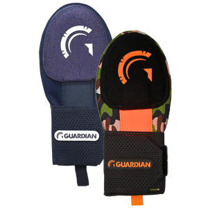 Guardian Baseball Sliding Mitt - Youth and Adult Sizes - Sliding Glove for Baseball - Elastic Compression Strap - Pack of 2 (Young Dolph Inspired Camo-Navy)