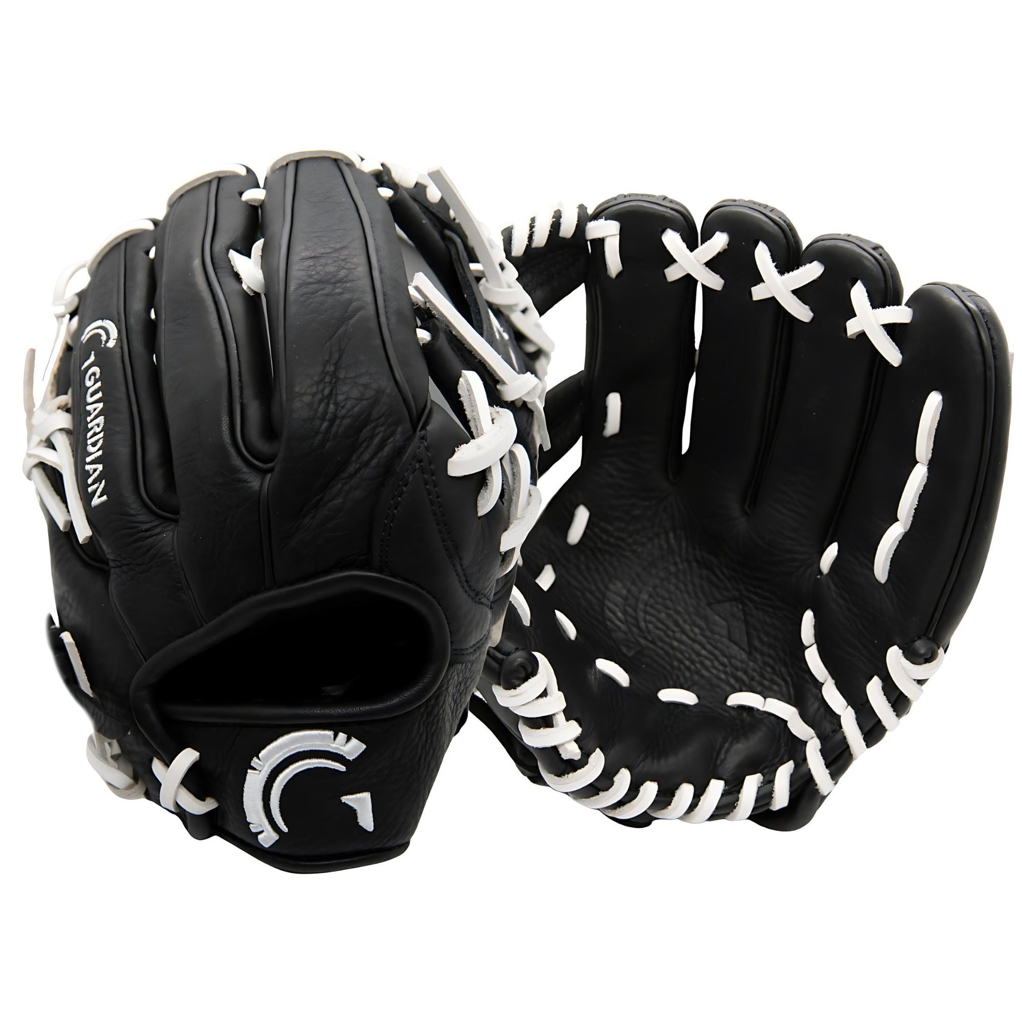 Guardian Game Ready Pre Broken In Baseball Glove Black White Guardian Baseball