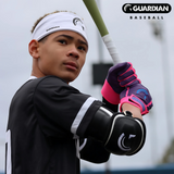 Guardian Centurion Hard Shell Pro Baseball Elbow Guard (Purple Hot Pink)