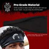 Guardian Baseball Pro-Grade On Field Baseball Headband (Black/White)
