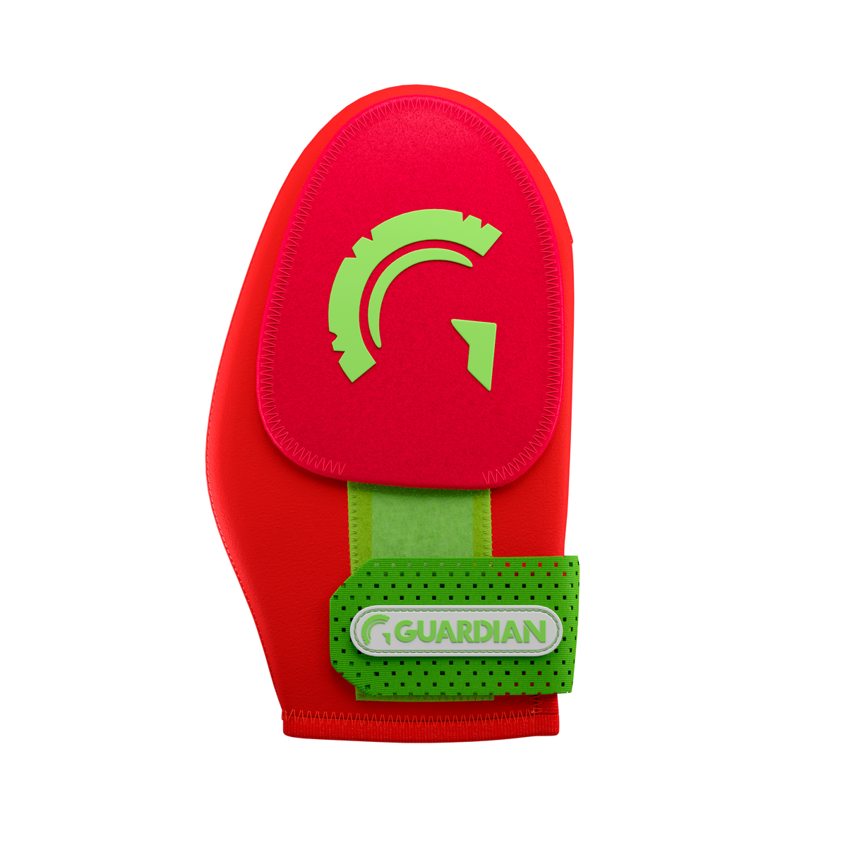 Guardian Baseball Short Baseball Softball Sliding Mitt (Red Neon Green)