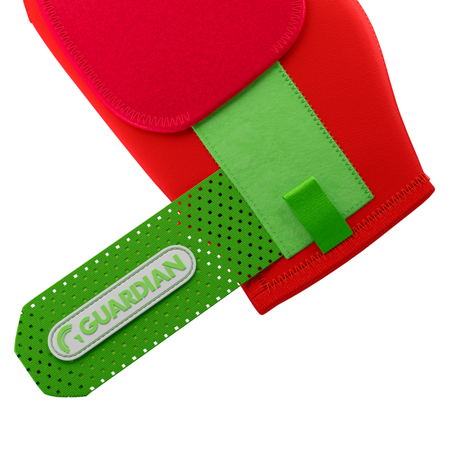 Guardian Baseball Short Baseball Softball Sliding Mitt (Red Neon Green)