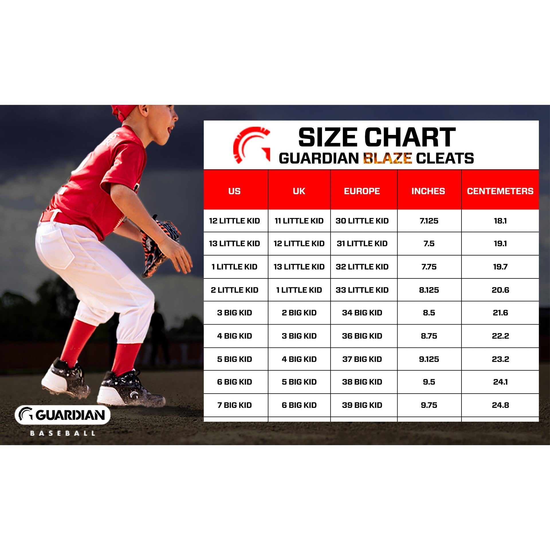 Mizuno baseball clearance cleats size chart