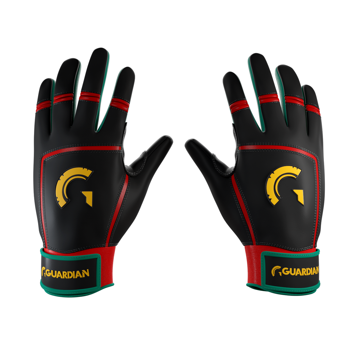 Guardian Pompey Classic Strap Sheepskin Leather Batting Gloves (Gucci)