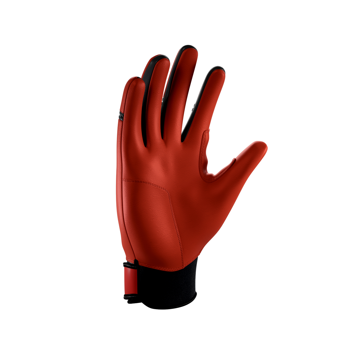 Guardian Pompey Classic Strap Sheepskin Leather Batting Gloves (Red)