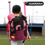 Guardian Baseball Rookie Youth Baseball Bat Bag - Boys or Girls (White/Pink Tie Dye)