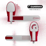 Guardian Baseball Sliding Mitt - Youth and Adult Sizes - Sliding Glove for Baseball - Elastic Compression Strap (Maroon/White)