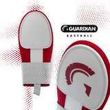 Guardian Baseball Sliding Mitt - Youth and Adult Sizes - Sliding Glove for Baseball - Elastic Compression Strap (Maroon/White)