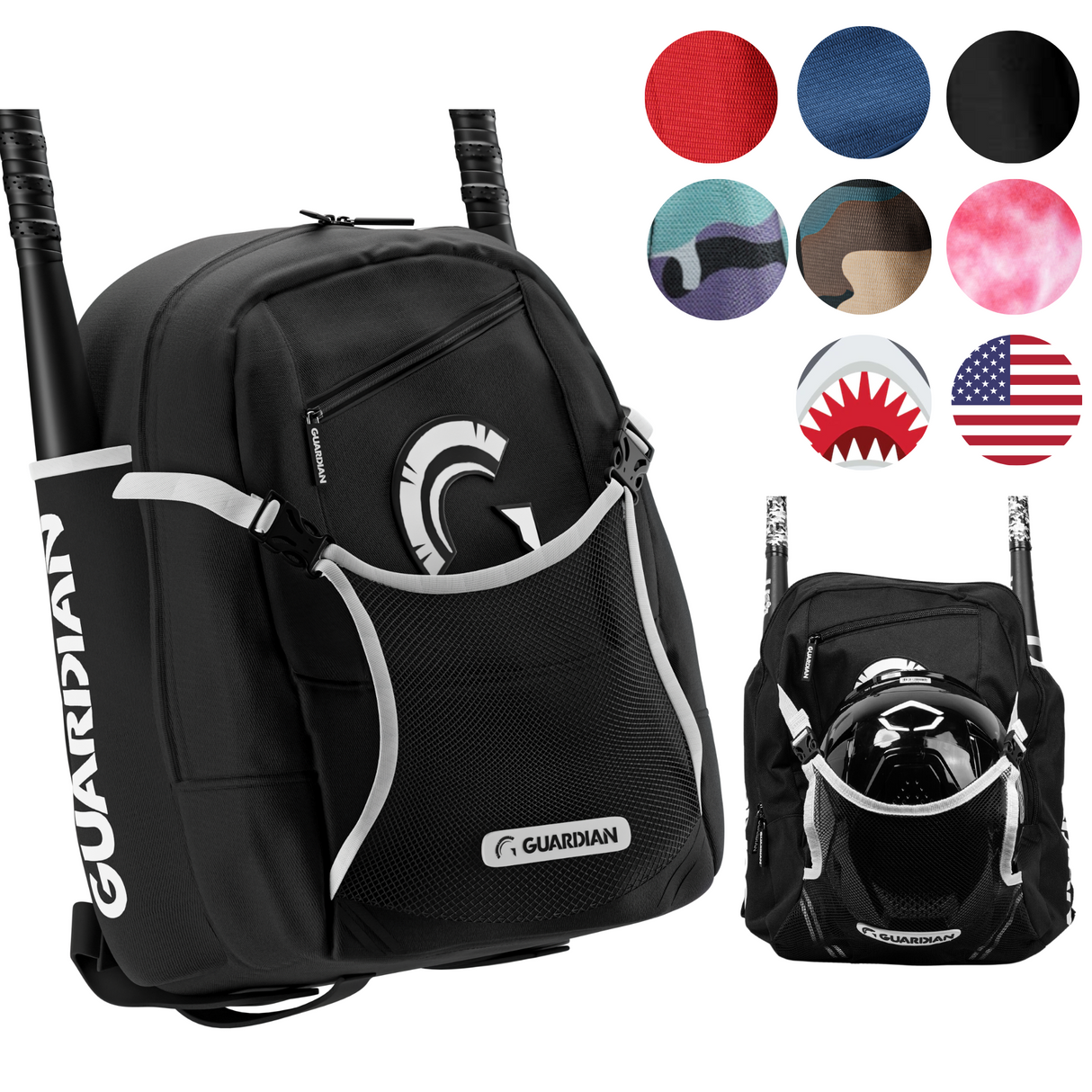 Youth Baseball and Softball Bag Backpack Batting Bag T Ball