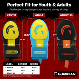 Guardian Baseball Sliding Mitt - Youth and Adult Sizes - Sliding Glove for Baseball - Elastic Compression Strap (Maroon/White)