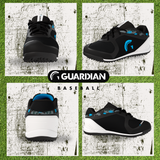 Bolt Youth Low Top Turf Baseball and Softball Shoes (Black/Royal)