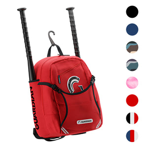 Guardian Baseball Rookie Youth Baseball Bat Bag - Boys or Girls (Red/Black)