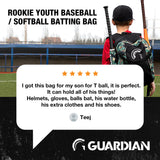 Guardian Baseball Rookie Youth Baseball Bat Bag - Boys or Girls (White/Pink Tie Dye)