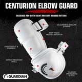Guardian Centurion Hard Shell Pro Baseball Elbow Guard (Yellow White)