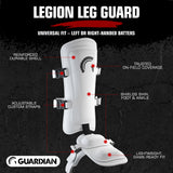 Guardian Legion Hard Shell Pro Baseball Leg Guard (Yellow White)