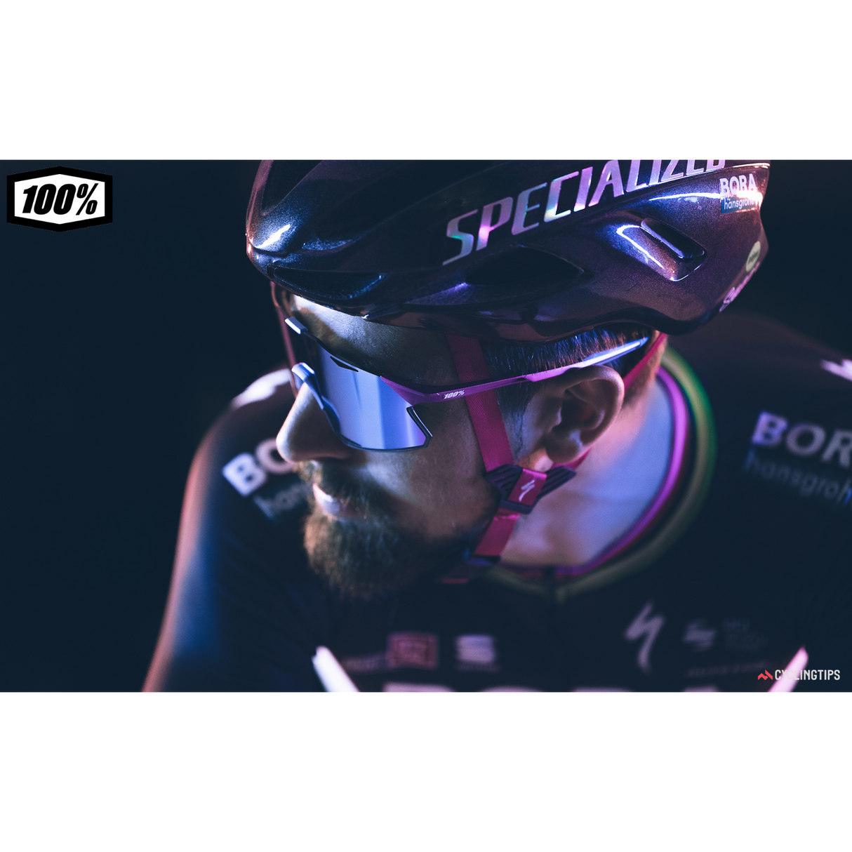 100% Hypercraft Frameless Lightweight Sport Performance Sunglasses