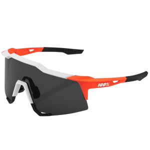 100% Speedcraft Sport Performance Baseball Sunglasses HD Interchangeable Lens (Soft Tact Oxyfire - Smoke Lens)