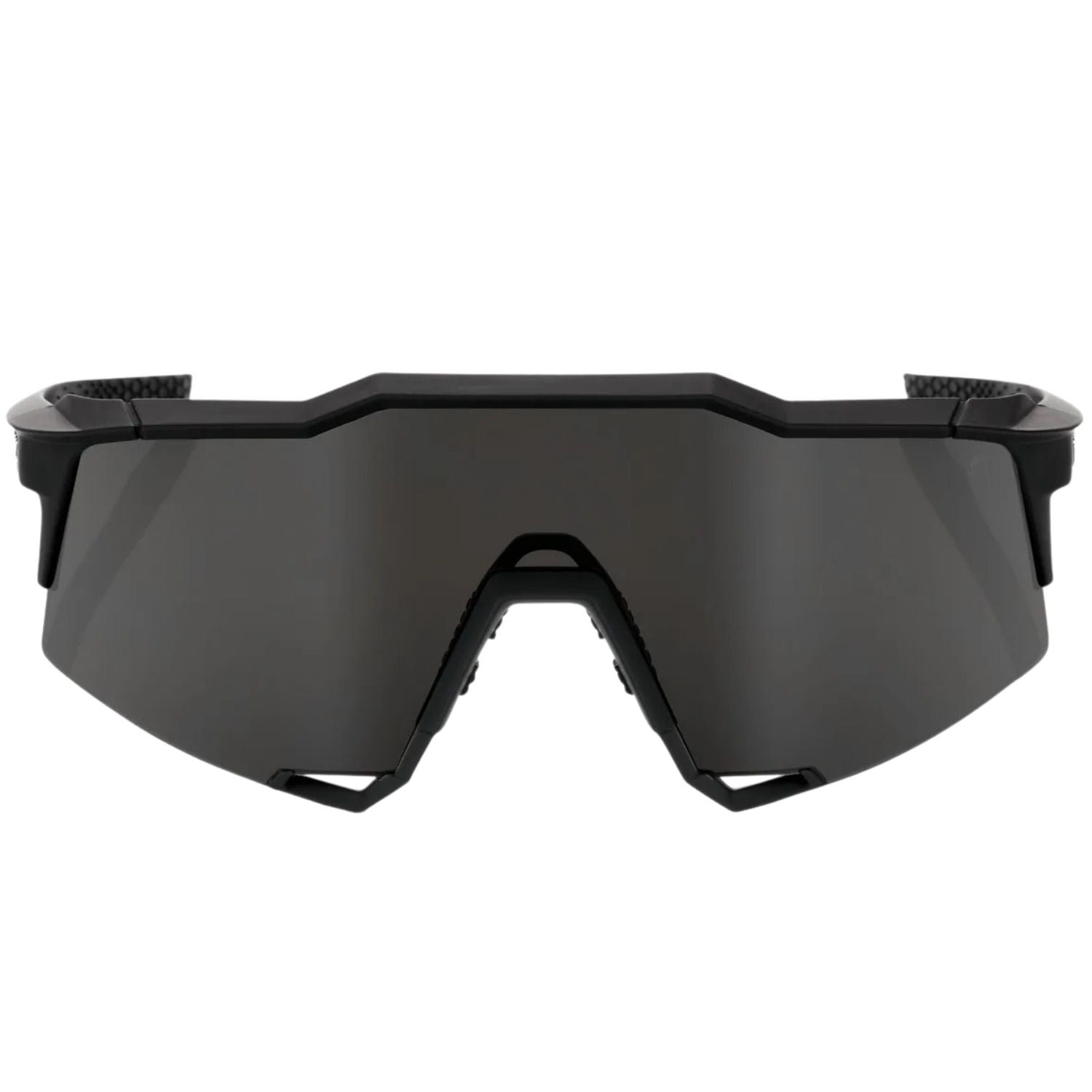 100% Speedcraft Sport Performance Baseball Sunglasses HD Interchangeable  Lens (Soft Tact Black - Smoke Lens)