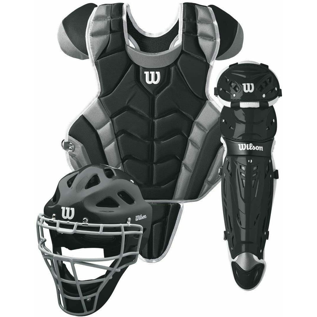 Wilson C1K Pro Stock Catcher's Gear Set Kit (Black) – Guardian Baseball