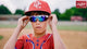 RAWLINGS RY134 Youth Baseball Shielded Sunglasses Lightweight Sports Youth Sport (White/Gray)
