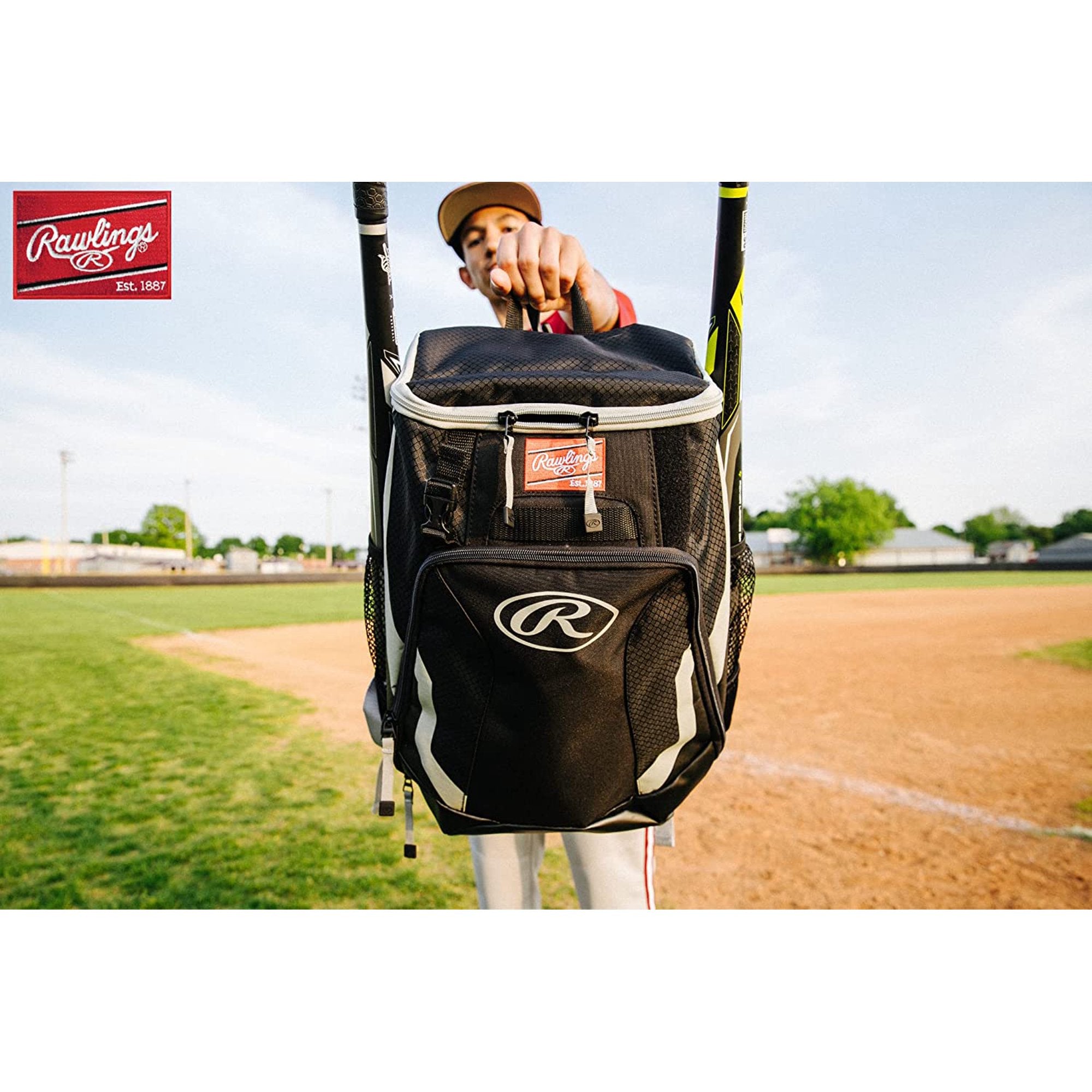 Rawlings R500 Baseball Batting Bat Pack Bag Navy Guardian Baseball