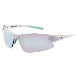 RAWLINGS Youth Sports Baseball Sunglasses Durable 100% UV Poly Lens, Shielded Lens (White/Mint)