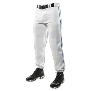 Champro Triple Crown Classic W/ Braid Mens Baseball Pants (White/Royal)
