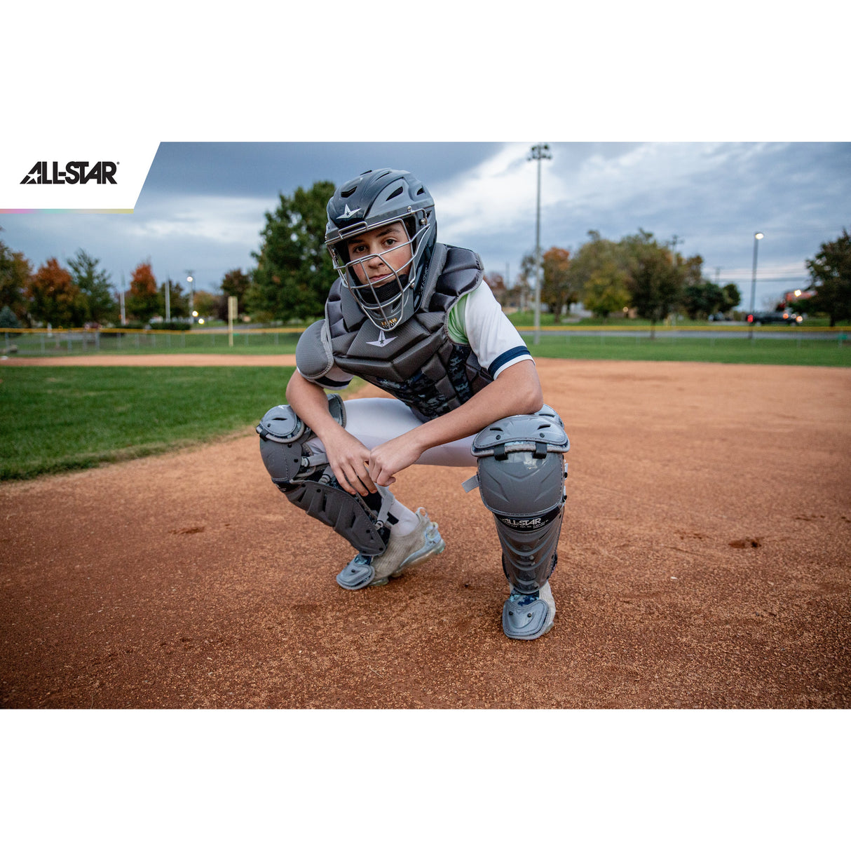 All-Star System 7 Adult Axis Digi Camo Pro Catcher's Set (Graphite/Red –  Guardian Baseball