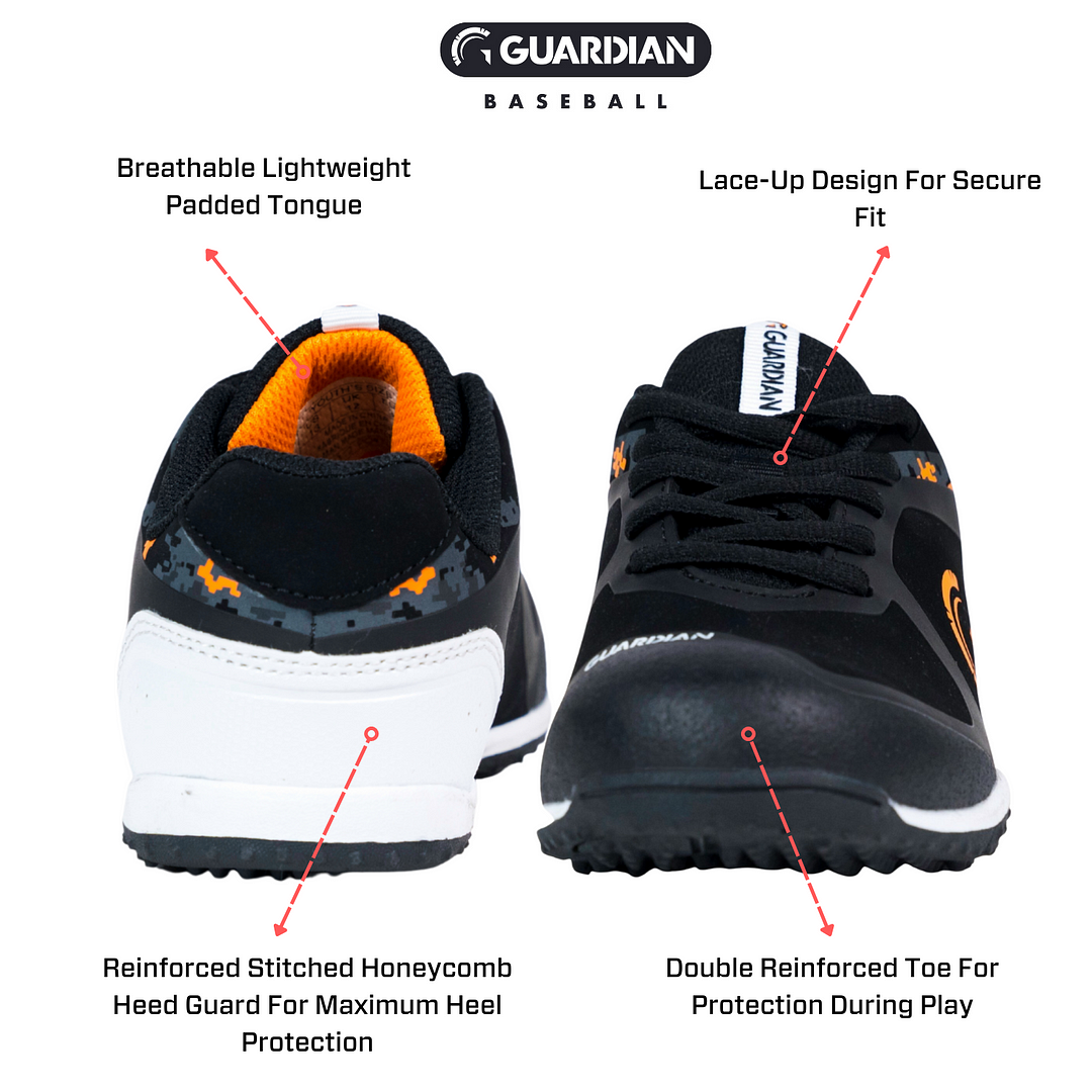 Black and orange baseball turf shoes hotsell