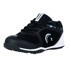 Bolt Youth Low Top Turf Baseball and Softball Shoes (Black/Grey)