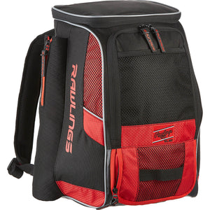 Rawlings R500 Series Baseball Softball Batpack Backpack (Scarlet)