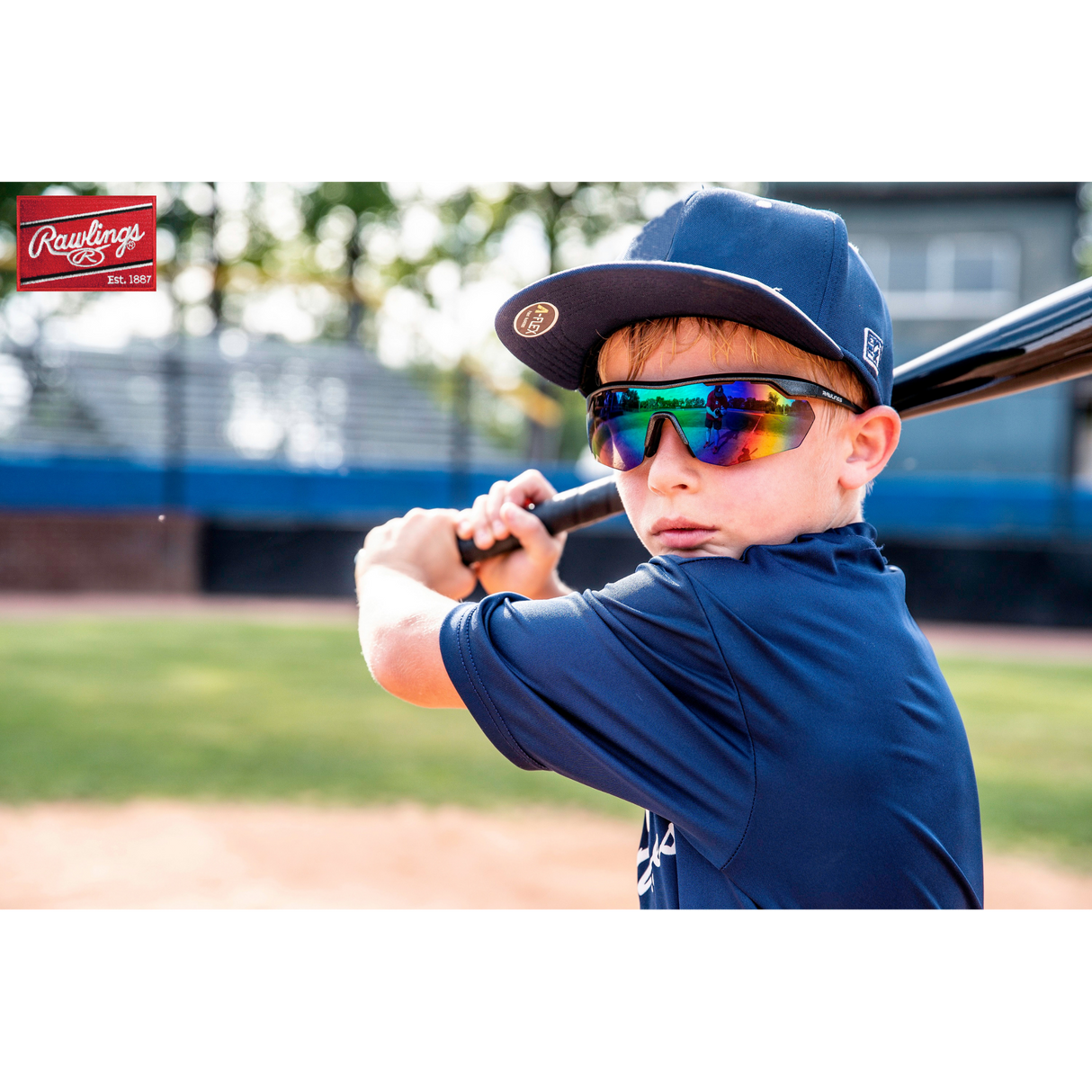 Rawlings Toddler Baseball Shielded Sunglasses Lightweight Sports Youth  Sport (Black/Green/Multi)