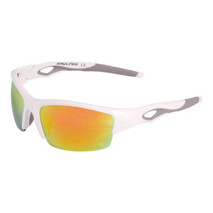 Rawlings Adult Sport Shield Baseball Softball Sunglasses (White/Orange)