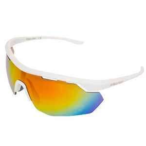 Rawlings Youth Baseball Shielded Sunglasses Lightweight Sports Youth Sport (White/Rainbow)