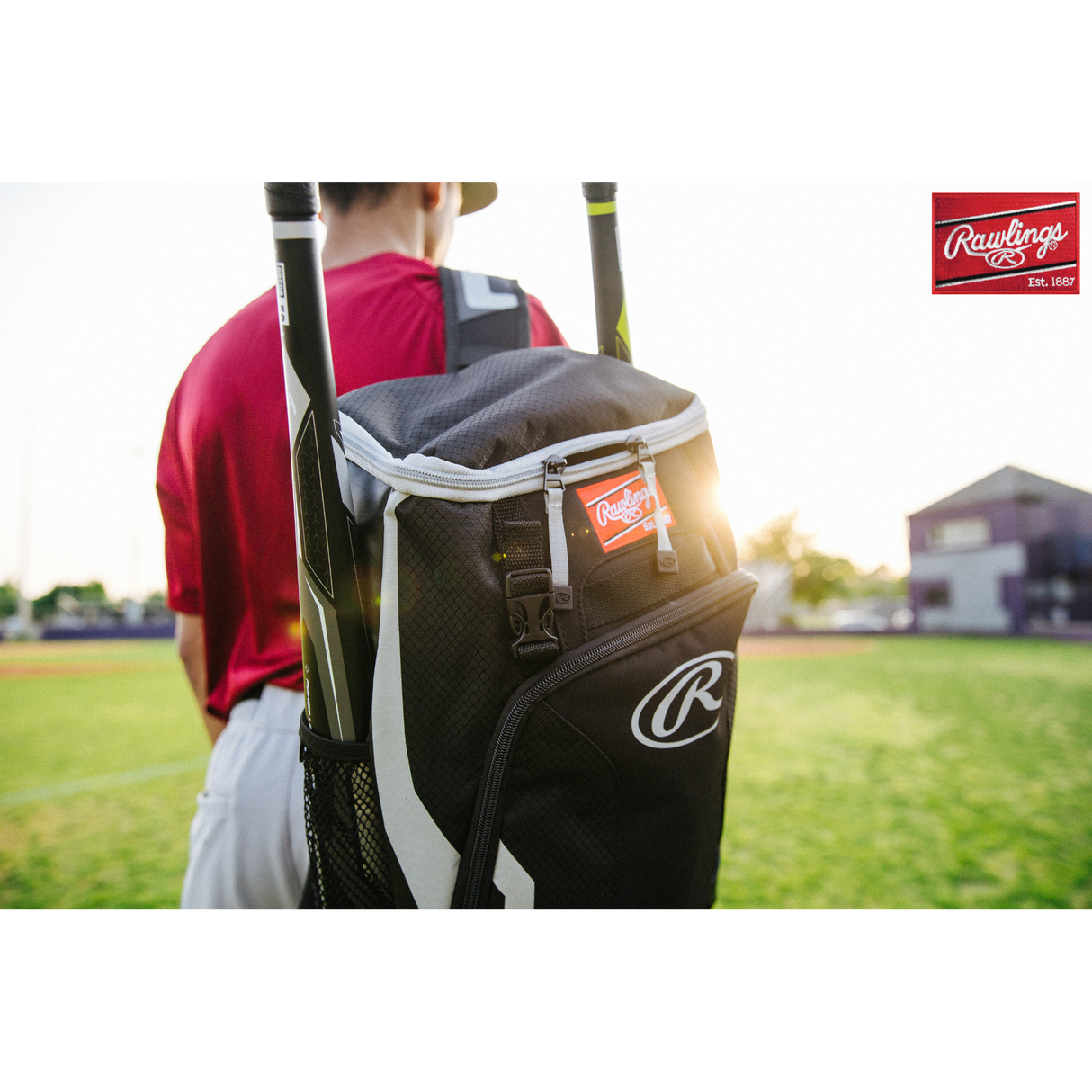 Rawlings R500 Baseball Batting Bat Pack Bag Navy Guardian Baseball