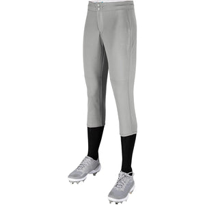 Champro Fireball Womens Fastpitch Softball Knickers W/ Reinforced Double-Ply Knee (Gray)