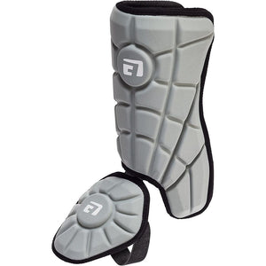 G-Form Pro Baseball Right or Left Handed Batter Adult Leg Guard (Silver)