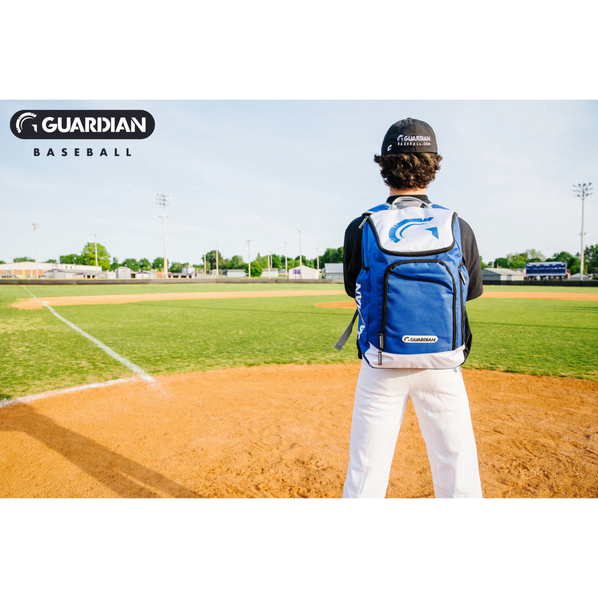 Guardian Baseball Rookie Youth Baseball and Softball Bag - Backpack - Batting Bag - Size Youth, Black/White