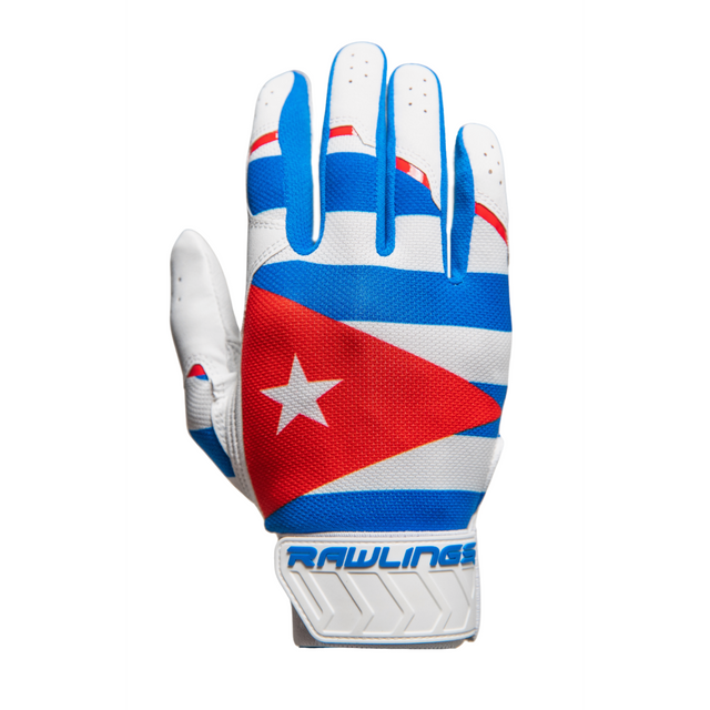 Guardian Baseball X Rawlings 5150 Limited Edition Cuba Flag Baseball Batting Gloves Adult Sizes Blue White Red